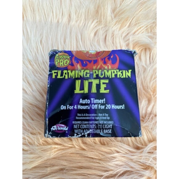 Flaming Pumpkin Halloween Lite NEW! - Picture 1 of 3